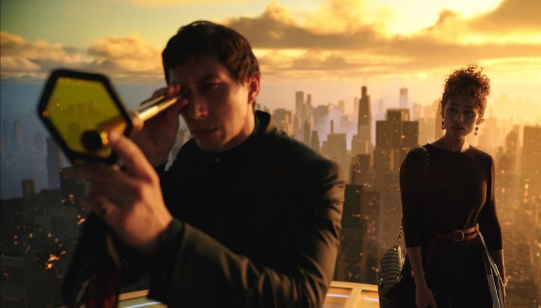 Nathalie Emmanuel and Adam Driver in Megalopolis