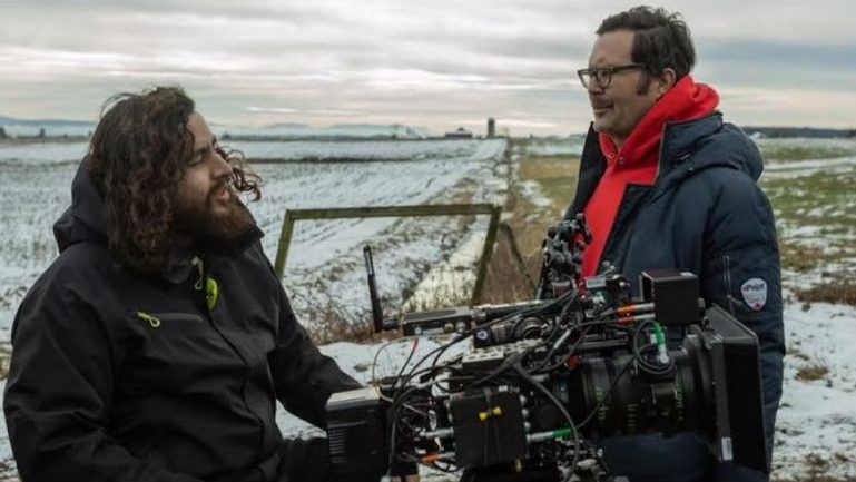Longlegs director Oz Perkins and cinematographer Andres Arochi