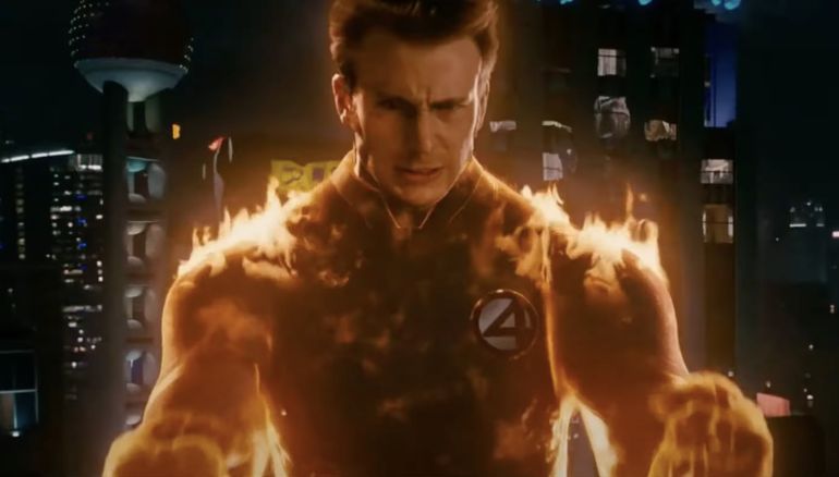 The Human Torch played by Chris Evans appears in Deadpool & Wolverine