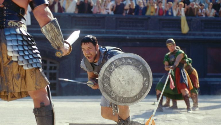 Russell Crowe in Gladiator (2000). Image Credit: Universal Pictures