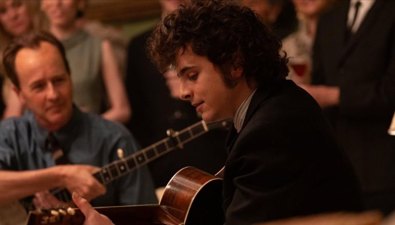 Timothée Chalamet in A Complete Unknown