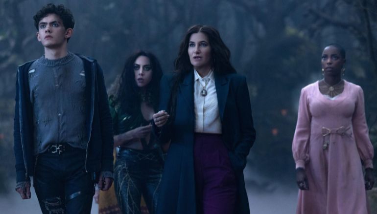 Agatha All Along Hype Surprised Kathryn Hahn