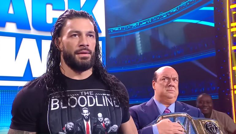 Roman Reigns reacts to John Cena's G.O.A.T. complement