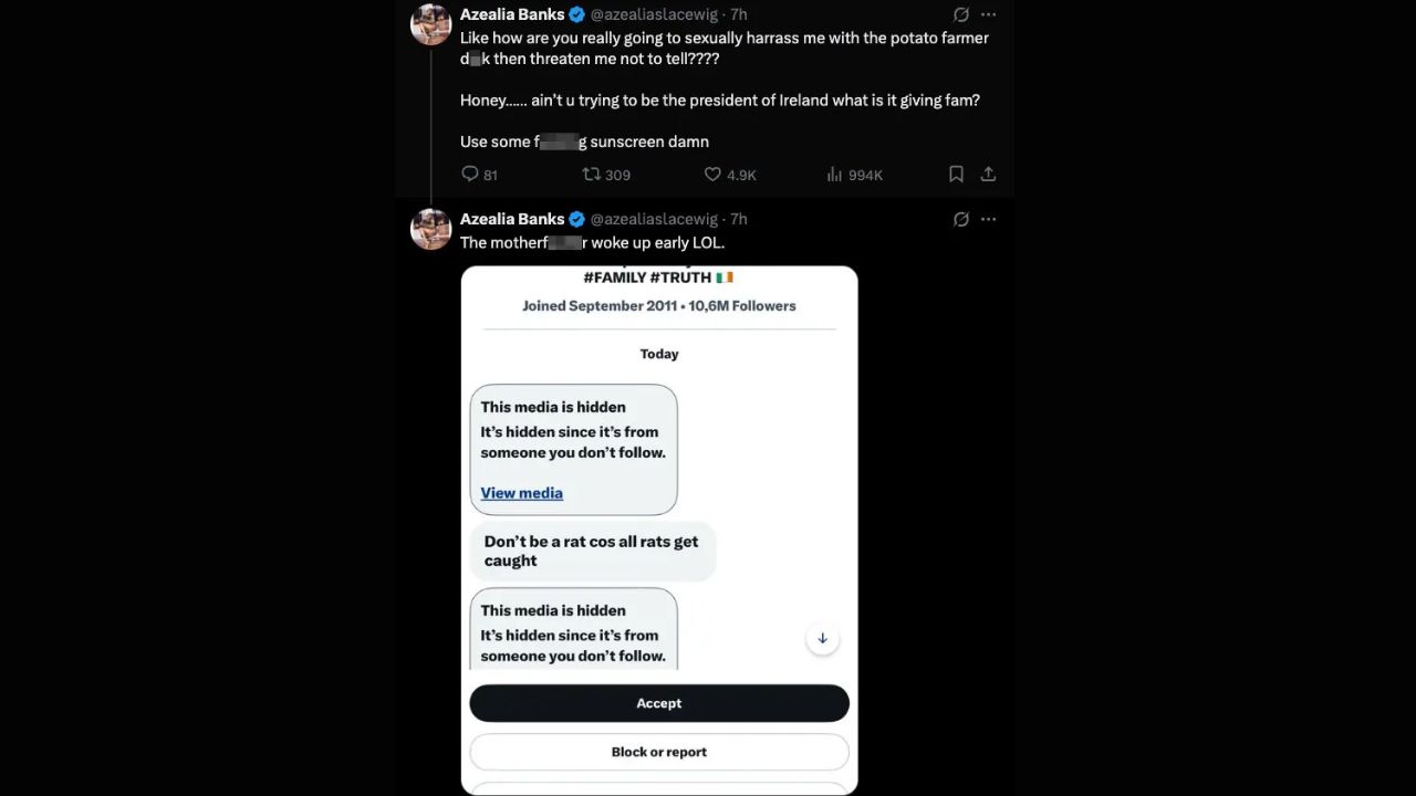 Azealia Banks exposed Conor McGregor after alleged nudes in DM