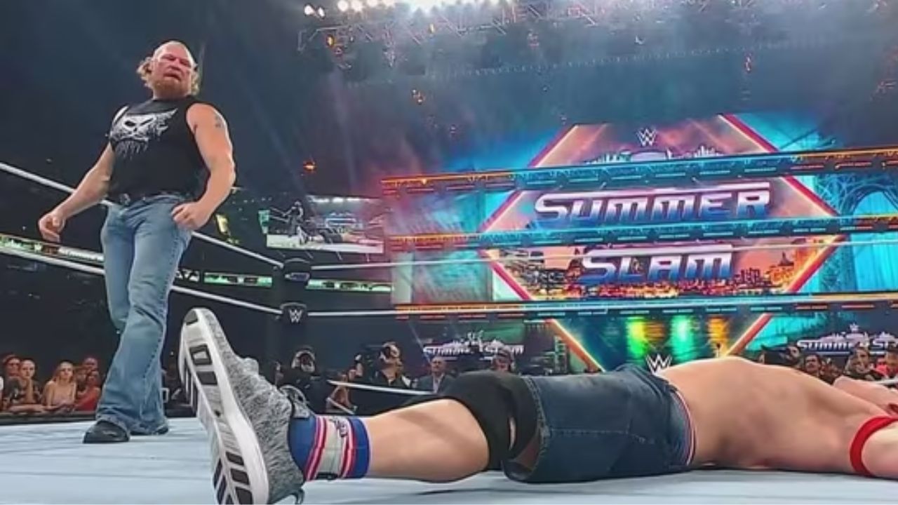 Brock Lesnar f5ed John Cena at SummerSlam