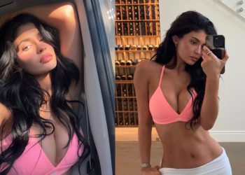 Kylie Jenner's sultry new Khy teaser in nothing but a bra and shorts goes viral