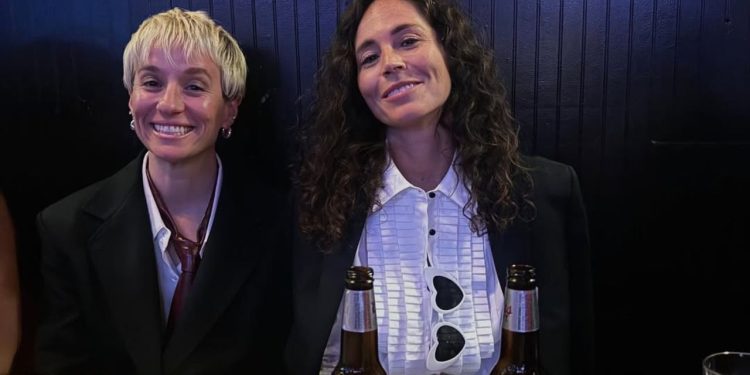 Sue Bird and Megan Rapinoe recreates Coldplay kiss cam moment