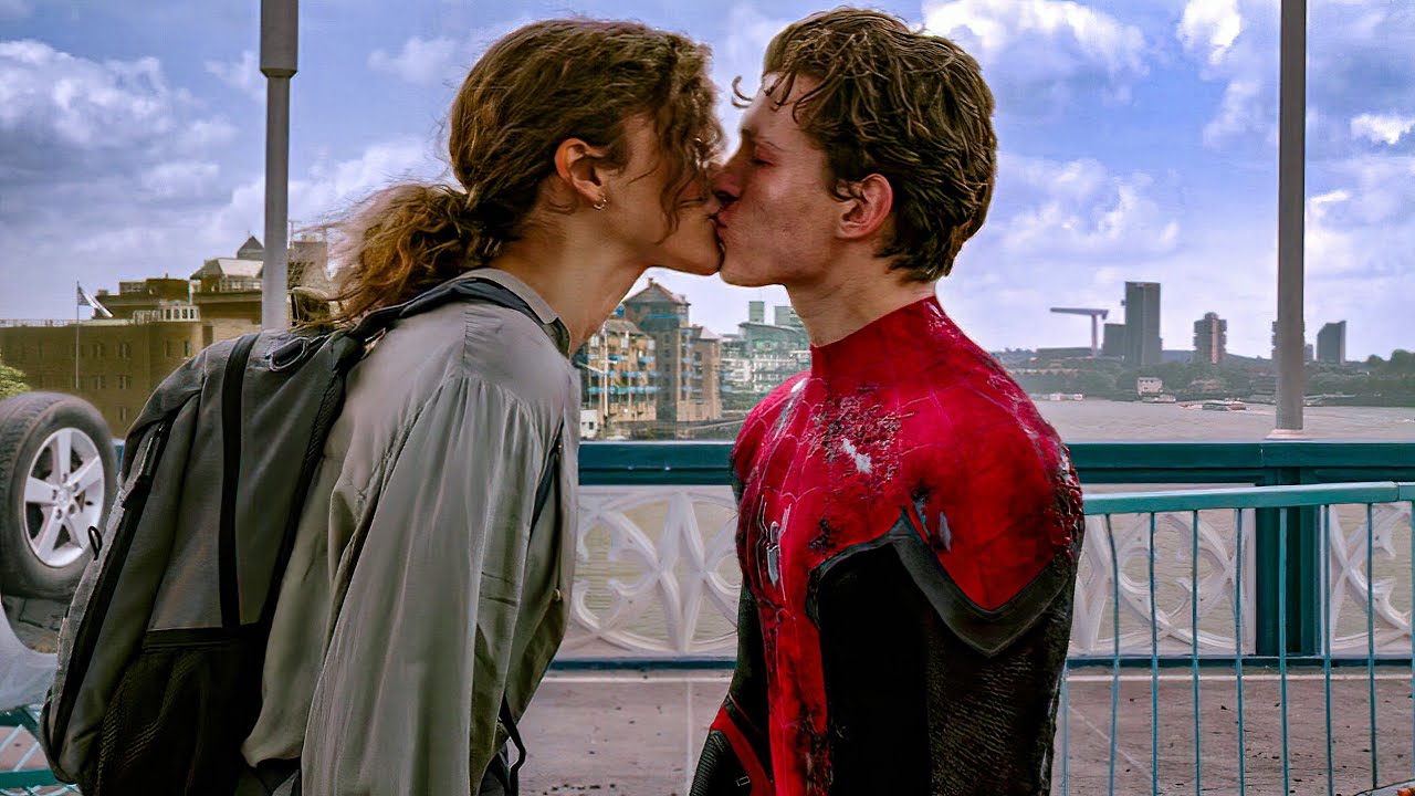 Zendaya and Tom Holland in Spider-Man: No Way Home