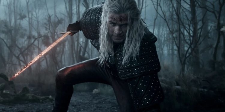 Liam Hemsworth as Geralt in the first Witcher season 4 trailer