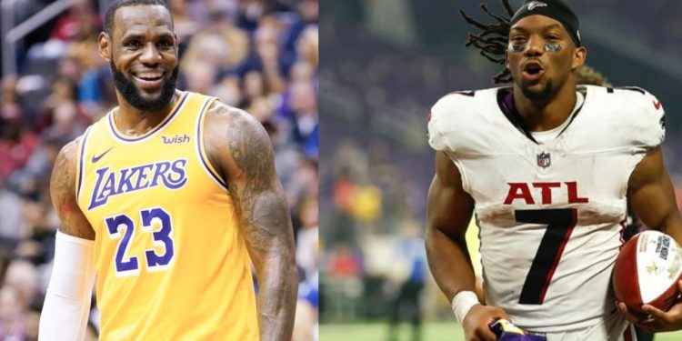 LeBron James Celebrates Bijan Robinson’s Record-Breaking 81-Yard Touchdown