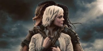 Dimitrius Schuster-Koloamatangi and Elle Fanning in Predator Badlands