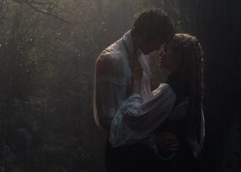 Margot Robbie and Jacob Elordi in Wuthering Heights