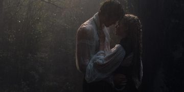 Margot Robbie and Jacob Elordi in Wuthering Heights