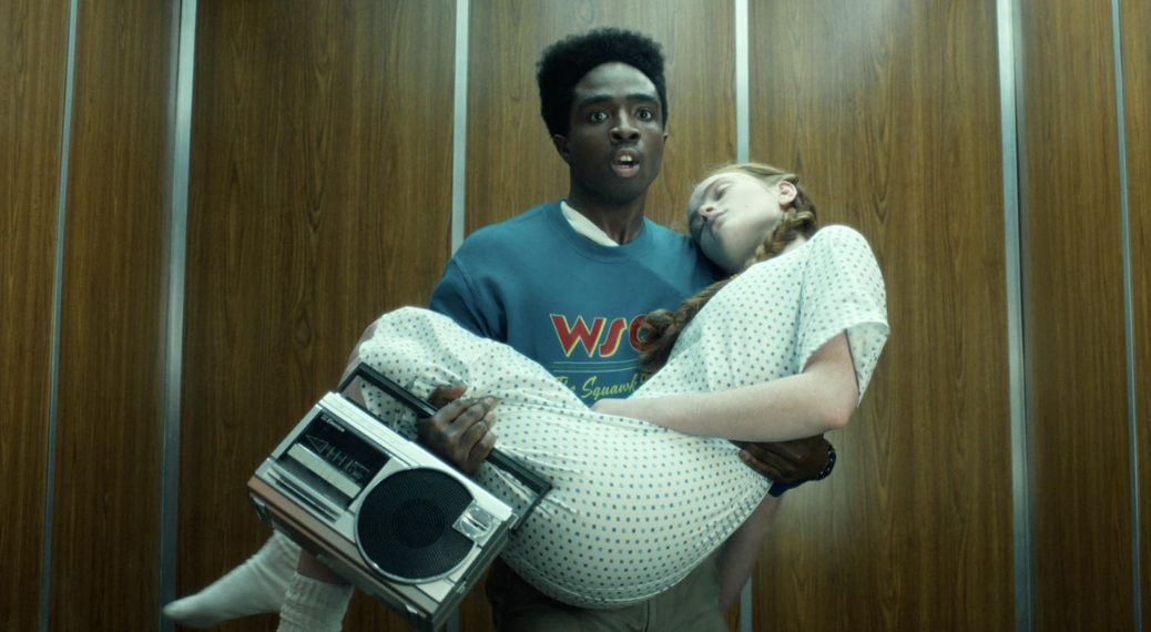 Caleb McLaughlin and Sadie Sink in Chapter Six: Escape from Camazotz