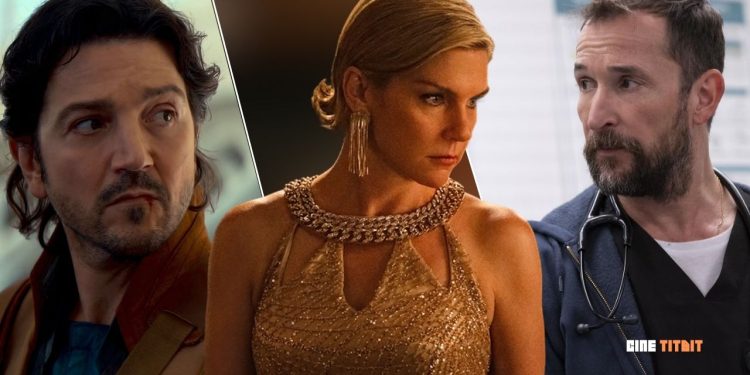 Diego Luna, Rhea Seehorn and Noah Wyle