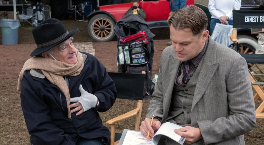 Leonardo DiCaprio and Martin Scorsese in Killers of the Flower Moon