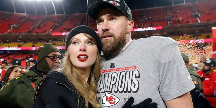 Taylor Swift with Travis Kelce