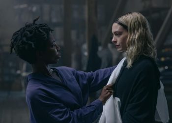 Anne Hathaway and Michaela Coel in Mother Mary