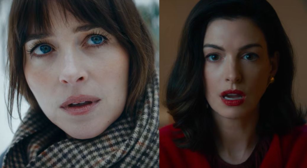 Dakota Johnson and Anne Hathaway