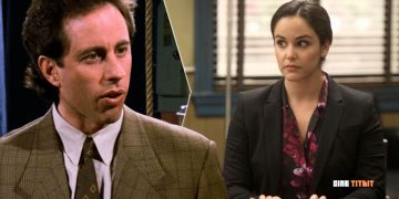 Jerry Seinfeld and Melissa Fumero