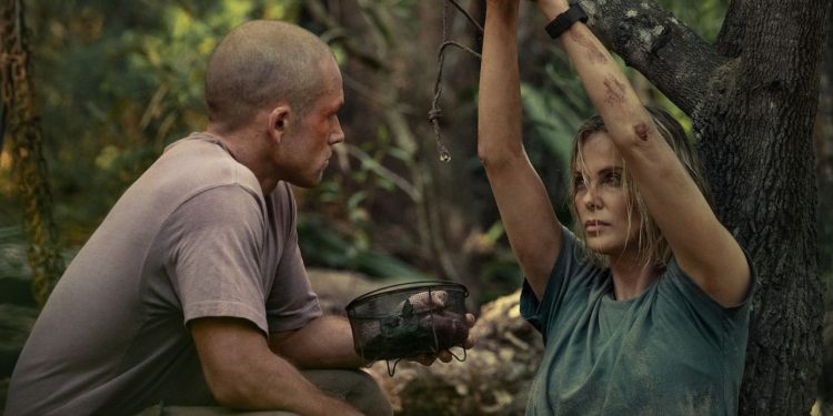 Apex Ending Explained: Taron Egerton as Ben and Charlize Theron as Sasha