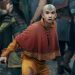 Aang stands poised ready for battle in The Last Airbender season 2