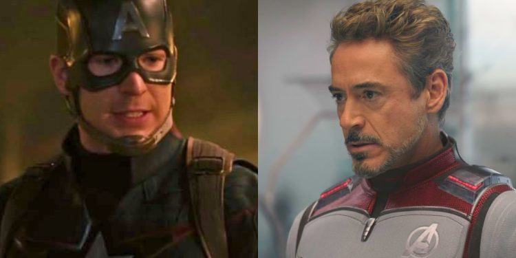 Chris Evans and Robert Downey Jr.
