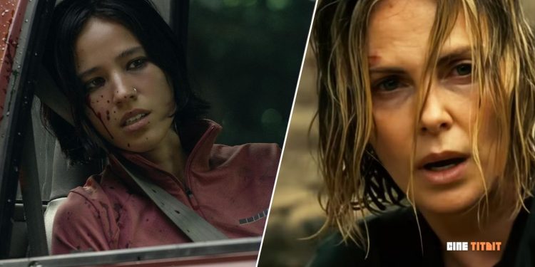 Kelsey Asbille and Charlize Theron