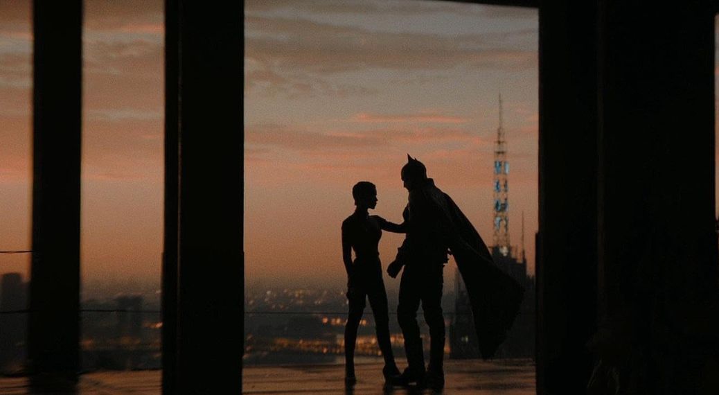 Robert Pattinson and Zoë Kravitz in The Batman