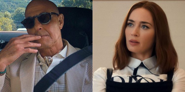 Stanley Tucci and Emily Blunt